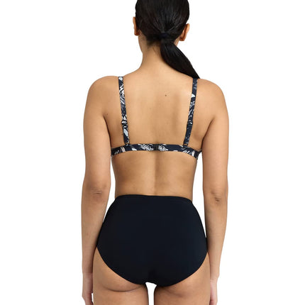 Arena Women's Bodylift Francy B-Cup Bikini Set, Black-White Multi, 46