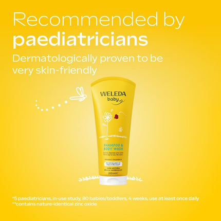 Weleda Baby Calendula Shampoo & Body Wash 2-in-1 Sensitive 200 ml