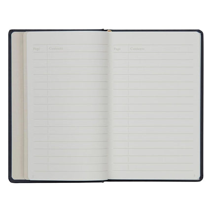 Maruman Mnemosyne Hardcover Journal, A6, 6.5mm Narrow Ruled, Navy