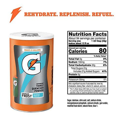 Gatorade G Series Glacier Freeze Frost Thirst Quencher Powder Drink 2.16 kg