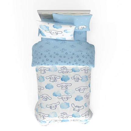 Franco Comforter and Sheet Set, Microfiber, Cinnamoroll, 5 Piece Twin Size