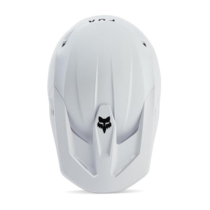 Fox Racing V1 Solid Helmet, Mips Technology, Ventilated, True-to-Size Fit, Removable Liner, Cheek Pads, MX & Off-Road Protection, Matte White, Size: S