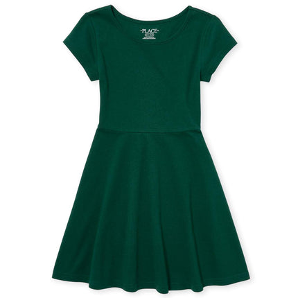 The Children's Place Girls' Solid Short Sleeve Ska