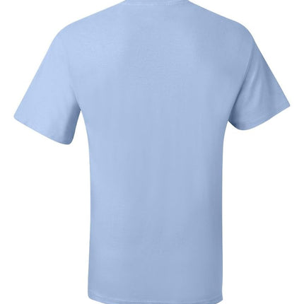 Hanes Men's Short Sleeve Pocket Tee Value Pack (Available in 1 Or 2 Pack), Light Blue (2 Pack), S