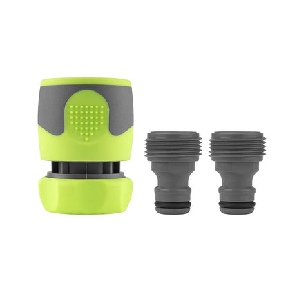 Flexzilla HFZGAK12 Raccords rapides pour tuyau d'arrosage, kit coupleur et fiche 3 pièces, ZillaGreen