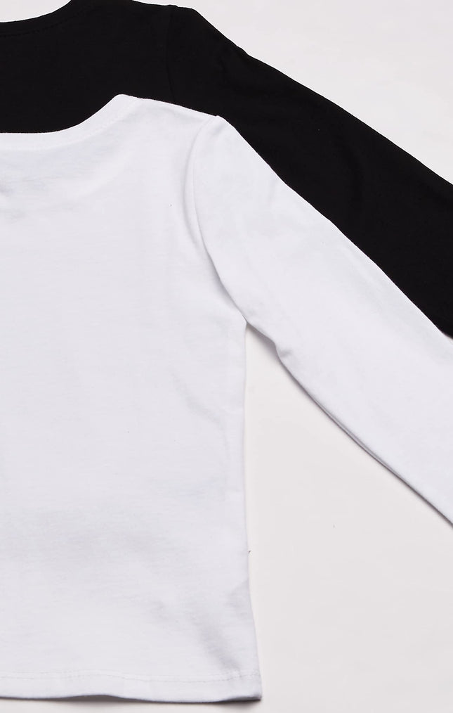 Camiseta básica de capas para niñas pequeñas, paquete de 3, varios colores, 5T, de The Children's Place