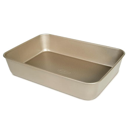Bandeja para asar prémium Glad, 15.6" x 11" x 3.1", dorada