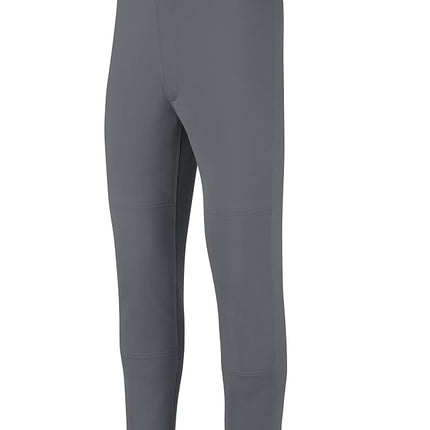 Mizuno Youth Select Baseball Pants with Elastic Bottom Closure, Dark Charcoal, Small