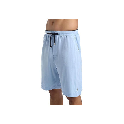 Nautica Men's Knit Sleep Short, Noon Blue, Medium