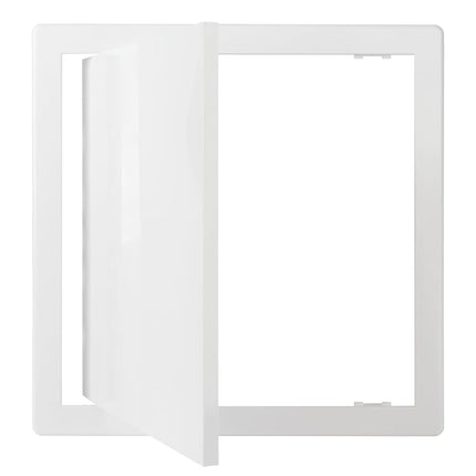 Repa Market 300 x 300 mm Plasterboard Access Panel – White Plastic Inspection Hatch for Walls & Ceilings, Bath Panel & Fuse Box Cover Cabinet, Access Hatch, Easy Install for Plumbing & Electrical