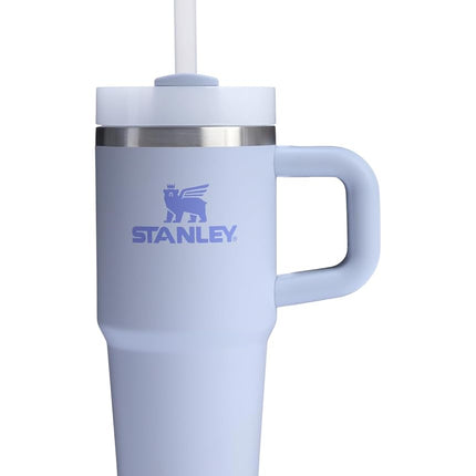 Gobelet STANLEY Quencher H2.0 avec poignée et paille 414 ml | Couvercle Flowstate 3 positions | Compatible avec les porte-gobelets de voiture | Tasse isolante en acier inoxydable | Sans BPA | Dew Drop