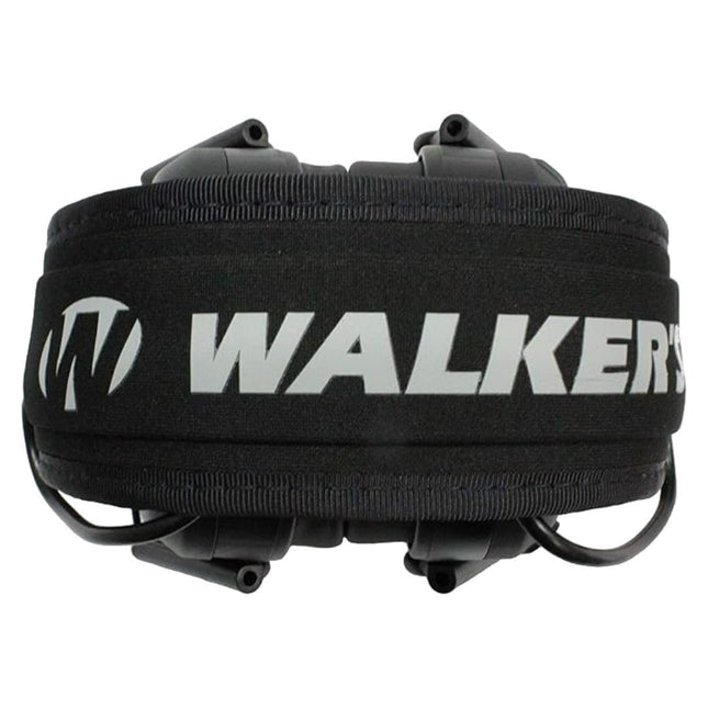 Walker's Game Ear Molon Labe Razor Electronic Muffs Sound Activated Compression Slim Design, Pitch Black