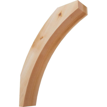 Ekena Millwork BRC04X14X18THR00SWR 3 1/2"W x 14"D x 18"H Thorton Smooth Knee Brace, Western Red Cedar