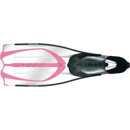 Cressi Adult Pluma Fins - Fluid Flutter Swimming Fins - Polypropylene Flippers - Snorkelling & Freediving Use - Dark - 10-11
