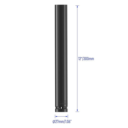FOCMKEAS 1/2" Drive 22mm Socket Accessory Set, 12 Inch Length