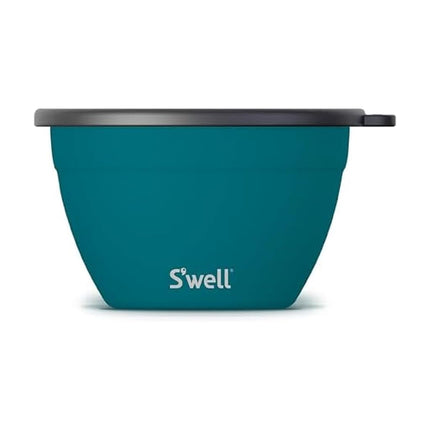 S'well Stainless Steel Salad Bowl Kit 64oz, Peacoc