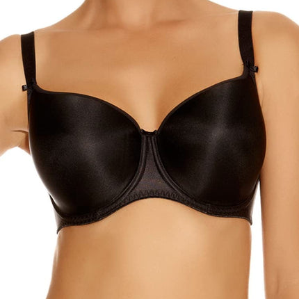 Fantasie Smoothing Moulded T-Shirt Bra Black Black