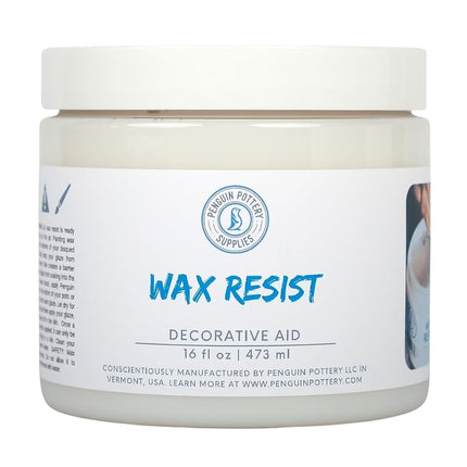 Penguin Pottery - Cera Cerámica Premium Resistente al Esmalte de Cerámica, Barbotina y Esmaltes de Cerámica - Alternativa a la Resistencia de Látex para Cerámica - Kit de Cerámica para Alfarería - 1