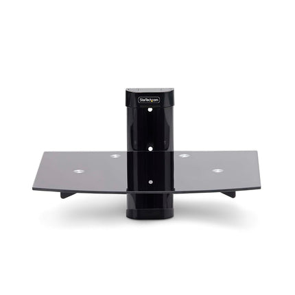 StarTech Floating Wall-Mounted AV Shelf, Tempered Glass Shelf