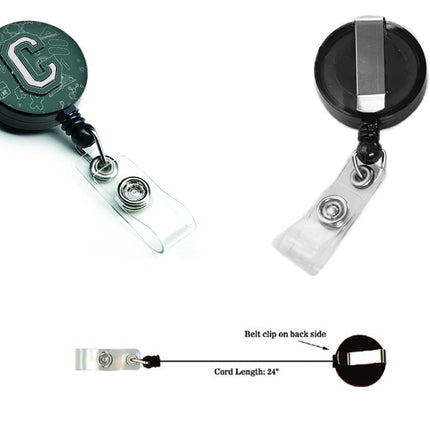 Caroline's Treasures Letter C Back to School Initial Retractable Badge Reel, Multicolor (CJ2010-CBR)