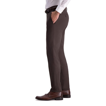 Kenneth Cole Reaction Men's Slim Fit Fashion Patterned Dress Pant, Brown, 30W x 32L