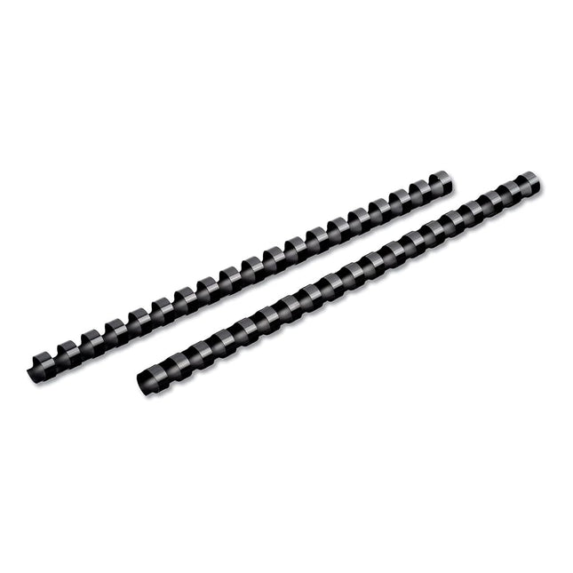 Mead CombBind Binding Spines/Spirals/Coils/Combs, 1/2", 85 Sheet Capacity, Black, 125 Pack (4000134)