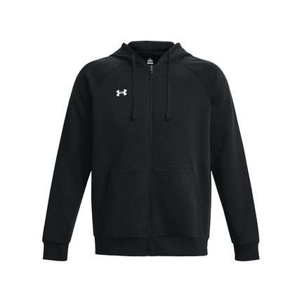 Under Armour Mens Rival Fleece Zip Hoodie - Black / / White - MD