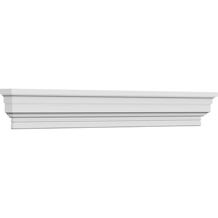 Ekena Millwork CRH04X105ST 105" Bottom 107 1/2" Top Width x 3 7/8" H x 1/4" P Standard Crosshead