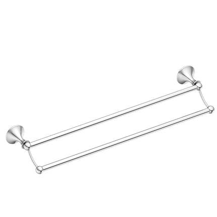 Moen DN7722CH Lounge 24-Inch Bathroom Double Towel Bar, Chrome