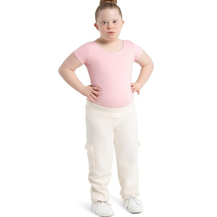 Capezio Girls Short Sleeve Leotard (TB132C) -Pink -Child Large