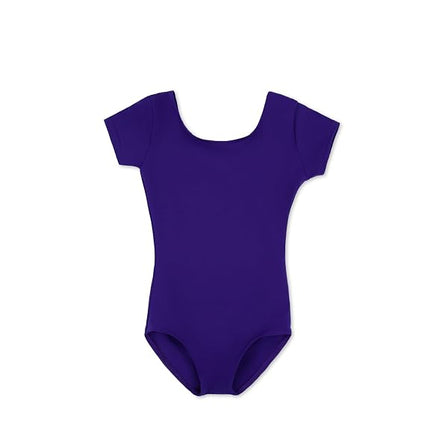 Capezio Short Sleeve Leotard - Girls, Purple, Smal