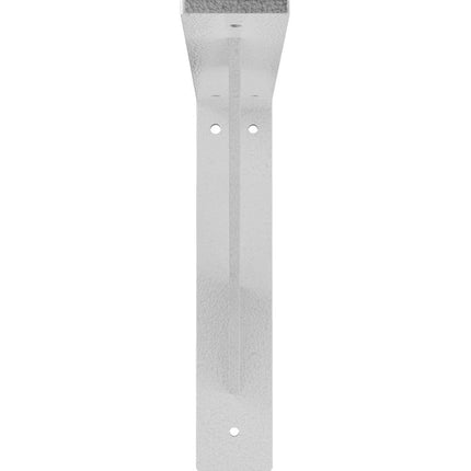Ekena Millwork BKTM02X10X10TRHWH 2"W x 10"D x 10"H Traditional Steel Bracket, Hammered White