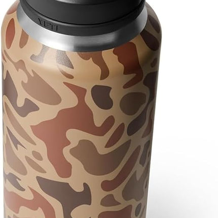 YETI Rambler 36 oz Bottle, Vacuum Insulated, Stainless Steel with Chug Cap, Wetlands Camo