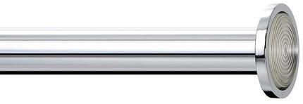 Ivilon Tension Curtain Rod - Spring Tension Rod for Windows or Shower, 54 to 90 Inch. Chrome