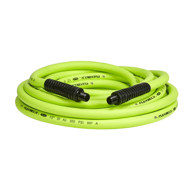 Flexzilla HFZ1225YW3 Air Hose, MNPT Fittings, 1/2"