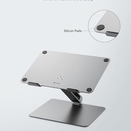 ALOGIC Elite Adjustable laptop stand, Ergonomic riser with superior aluminium design, portable and sturdy, compatible with MacBook Pro, MacBook Air, Dell XPS, Chromebook and more.