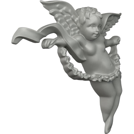 Ekena ONL05X06X01AN-R 5 W x 6 5/8" H x 1 1/8" P Angel Onlay, Right, Primed