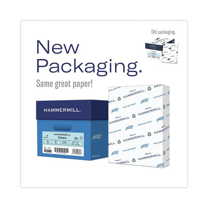 Papier couleur Hammermill, papier imprimante canari 20 lb, 8,5 x 11-10 ramettes (5 000 feuilles) – Fabriqué aux États-Unis, papier pastel, 103341C