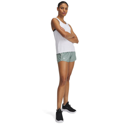 Under Armour Women's Tech Play Up Shorts Silica Green/Green/White S S