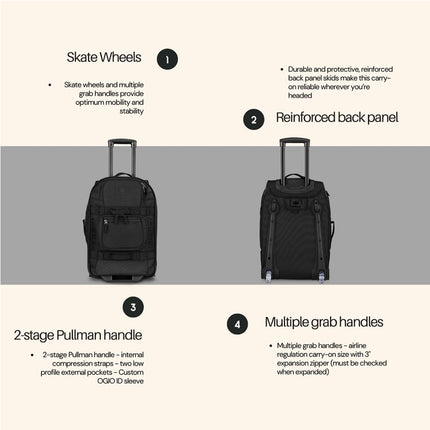 OGIO Layover Reliable Small Luggage/Suitcase Ideal for Traveling (46 Litre Capacity)