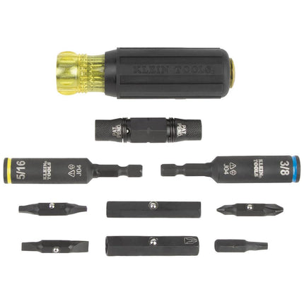 Klein Tools 32501HD KNECT 46-Piece Impact-Rated Multi-Bit Screwdriver and Nut Driver Set With MODbox Case, 39 Bits, 4 Nut Drivers, Holder, Handle