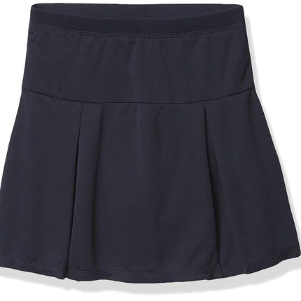 IZOD Girls' School Uniform Sensory-Friendly Pleated Scooter, Navy, 7