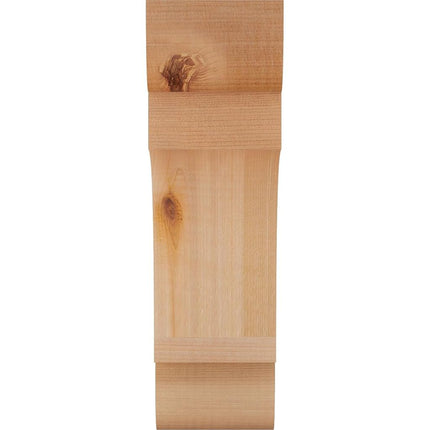 Ekena Millwork COR04X08X12NEB00SWR 3 1/2"W x 8"D x 12"H New Brighton Smooth Corbel, Western Red Cedar