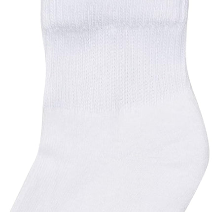 Hanes Ultimate Women's 6-Pack Comfort Toe Seamed Ankle Socks, White, 9-May
