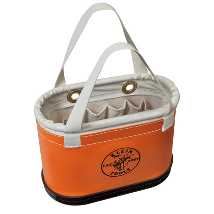 Hard Body Oval Bucket Orange/White Klein Tools 514