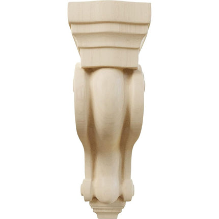 Ekena COR03X06X10TSRW 3 3/8-Inch Width x 6 1/2-Inch Depth x 10 1/2-Inch Height Boston Traditional Scroll Corbel - Rubber Wood