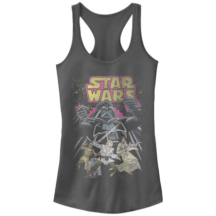 Débardeur dos nageur graphique femme Star Wars, anthracite, S