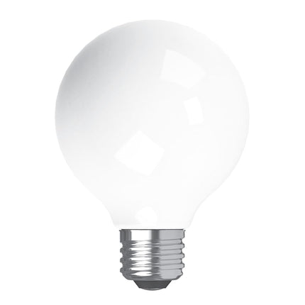 GE Refresh LED Globe Light Bulbs, 5.5 Watt (60 Watt Equivalent) Daylight HD Light, Frosted Finish, Medium Base, Dimmable (2 Pack)