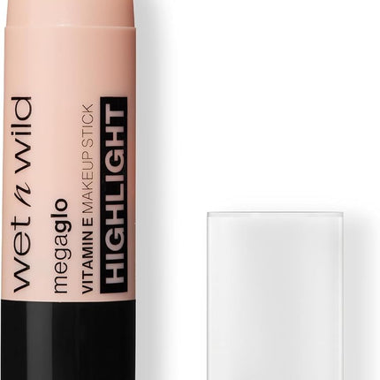 Wet n Wild, Mega Glo Vitamin E Makeup Stick, Multipurpose Highlighter and Bronzer Stick for Eyes, Cheeks and Lips, with Buildable and Blendable Formula, Glitzed Spell