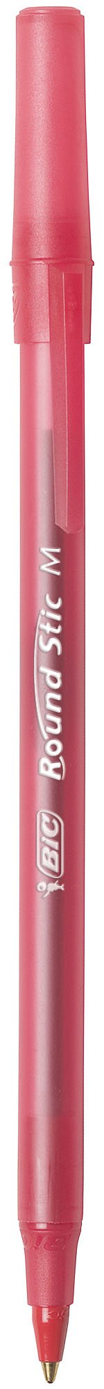BIC Round Stic Xtra Life Red Ballpoint Pens, Medium Point (1.0mm), 36-Count Pack of Bulk Pens, Flexible Round Barrel for Writing Comfort, No. 1 Selling Ballpoint Pens